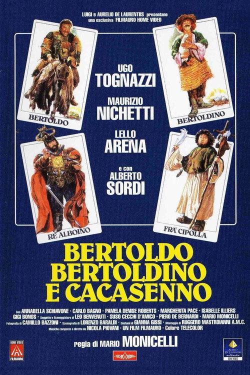 Bertoldo, Bertoldino, and Cacasenno 1984 official movie poster