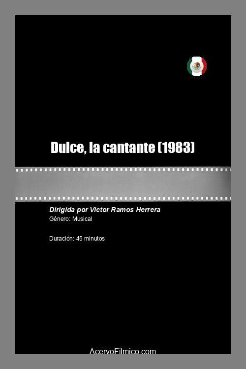 Dulce, la cantante 1983 official movie poster