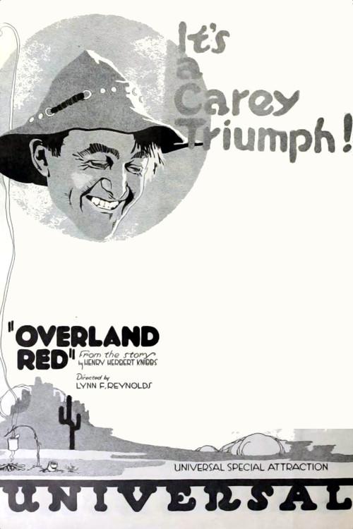 Overland Red 1920 official movie poster