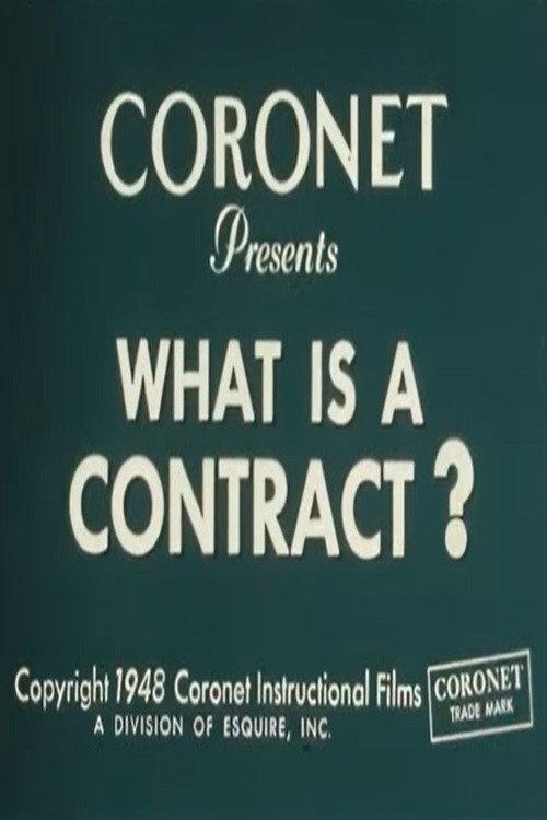 What Is a Contract? 1948 official movie poster