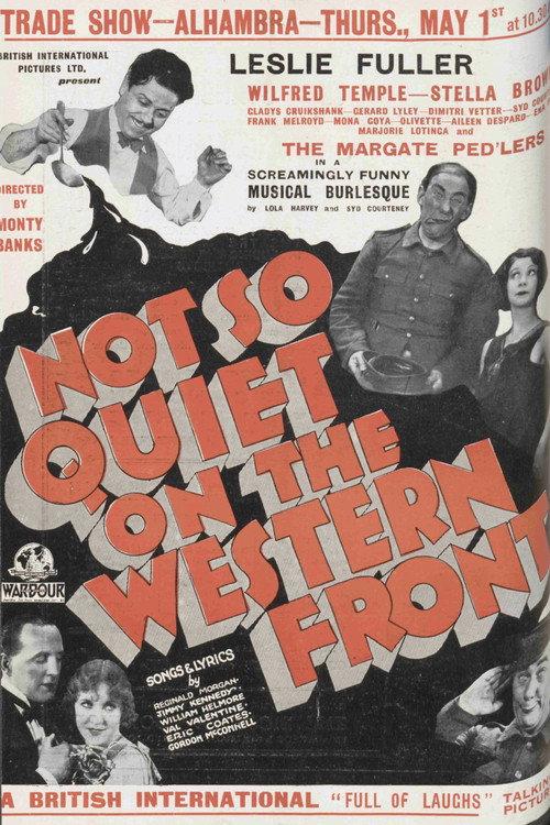 Not So Quiet on the Western Front 1930 official movie poster