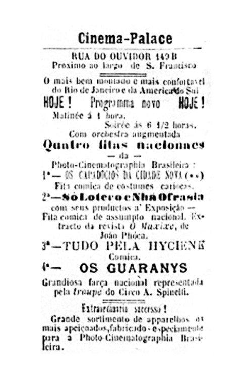 Os Guaranis 1908 official movie poster