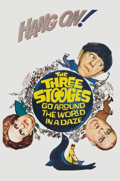 The Three Stooges Go Around the World in a Daze 1963 official movie poster