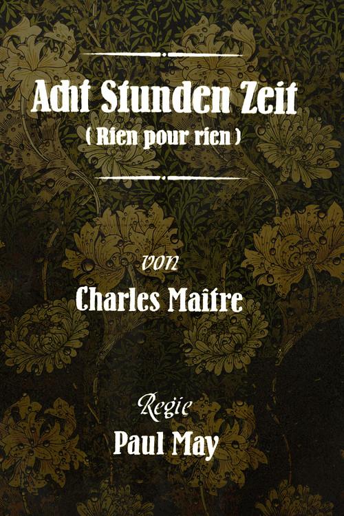 Acht Stunden Zeit 1965 official movie poster