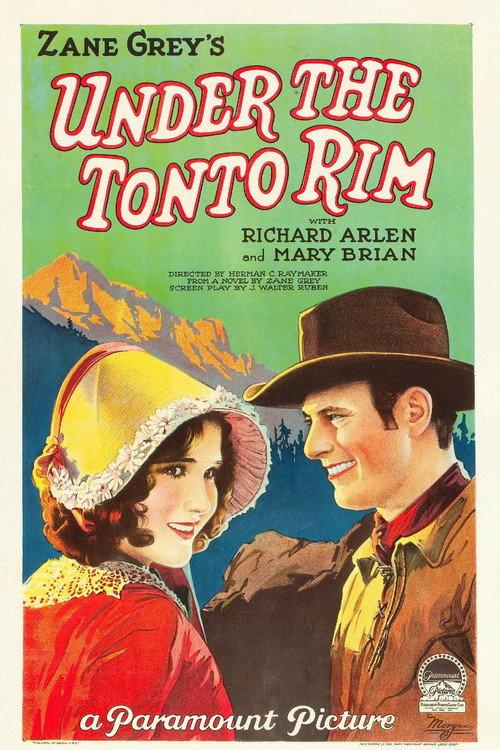 Under the Tonto Rim 1928 official movie poster