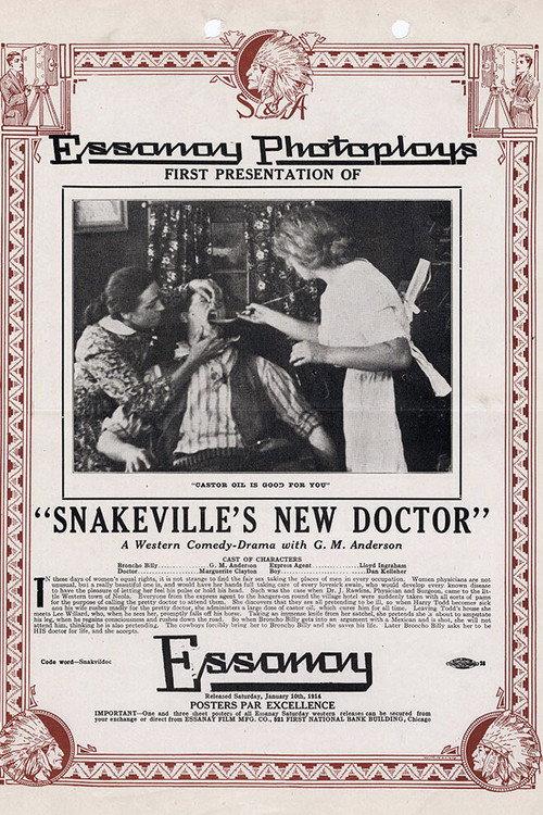Snakeville's New Doctor 1914 official movie poster