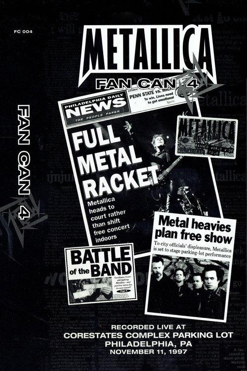 Metallica: Fan Can 4 2001 official movie poster