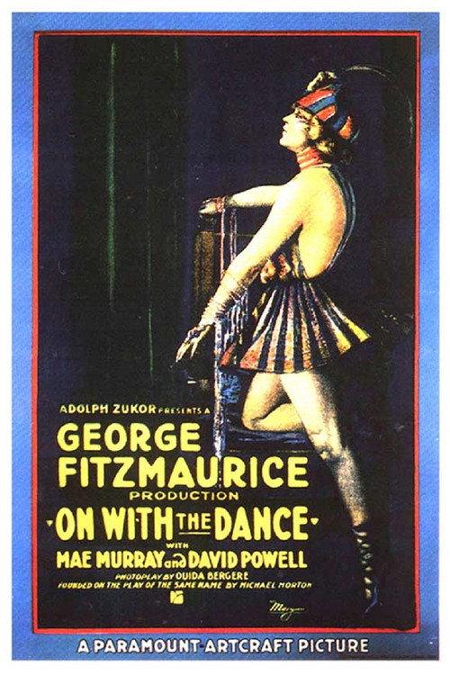 On with the Dance 1920 official movie poster