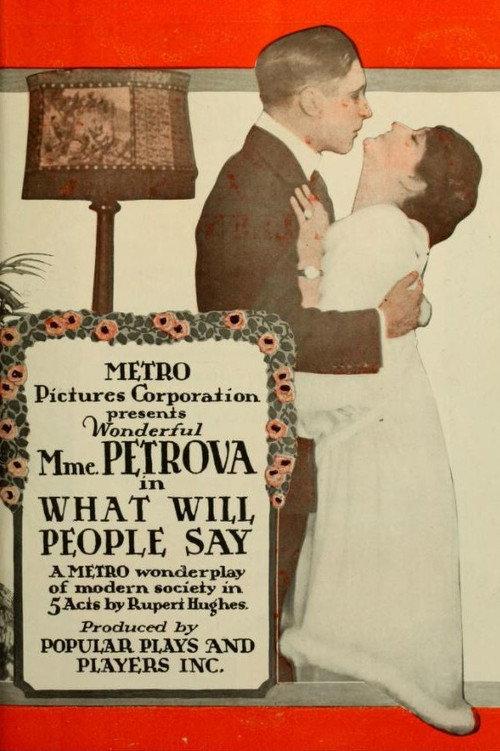 What Will People Say? 1916 official movie poster