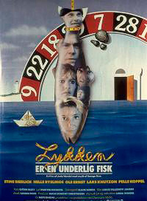 Lykken er en underlig fisk 1989 official movie poster