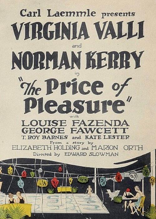 The Price of Pleasure 1925 official movie poster