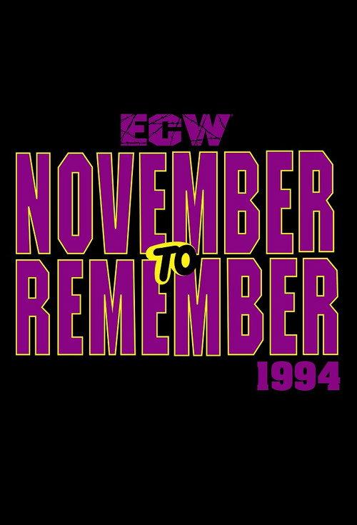 ECW November to Remember 1994 1994 official movie poster