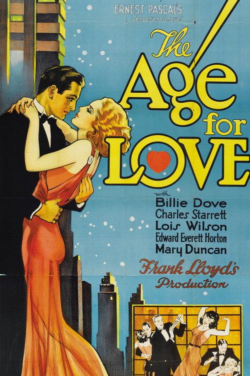 The Age for Love 1931 official movie poster