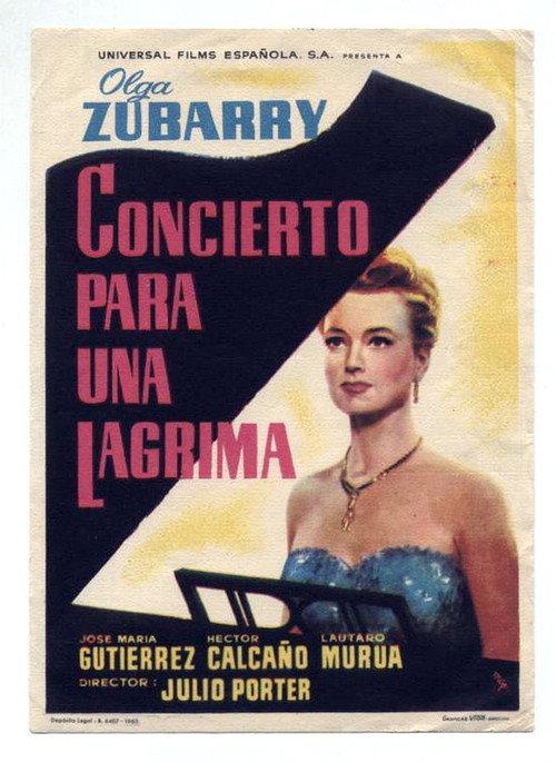 Concert for a tear 1955 official movie poster