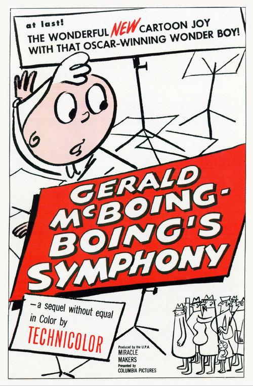 Gerald McBoing-Boing's Symphony 1953 official movie poster