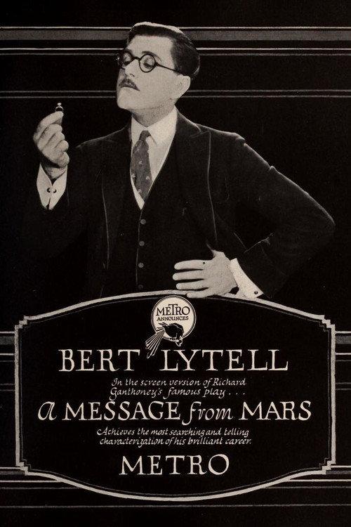 A Message from Mars 1921 official movie poster