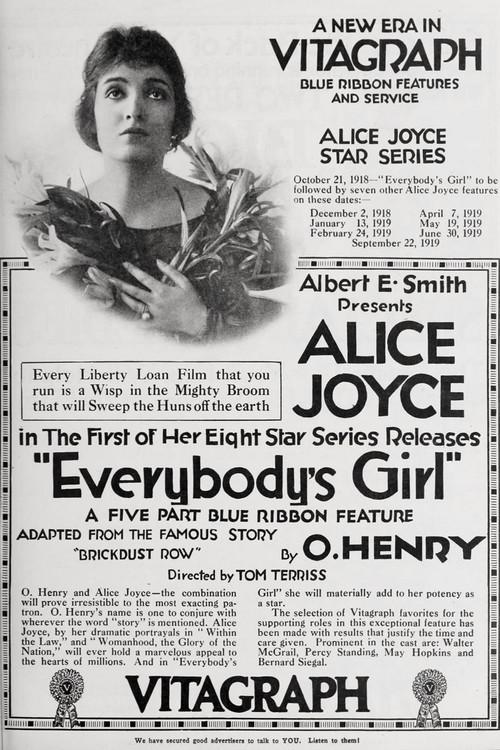 Everybody's Girl 1918 official movie poster