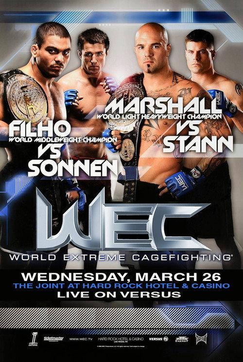 WEC 33: Marshall vs. Stann 2008 official movie poster