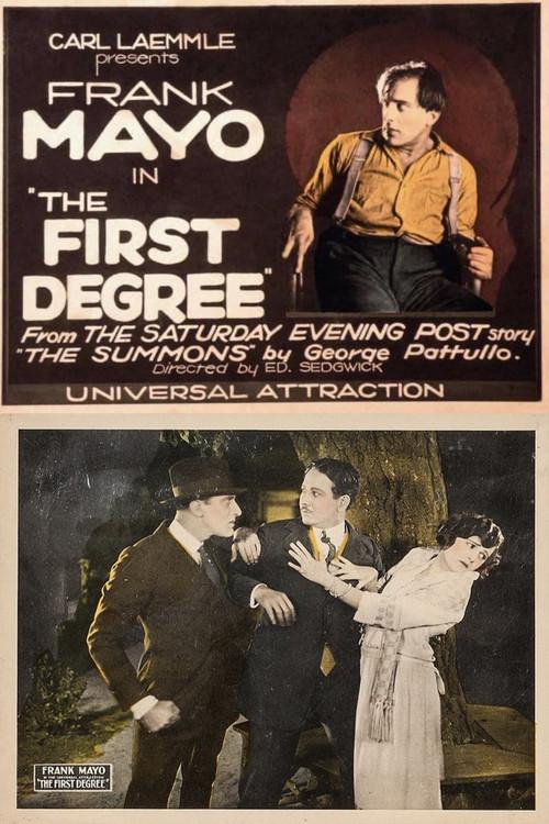 The First Degree 1923 official movie poster