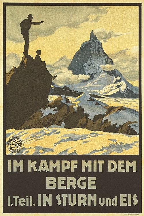 Im Kampf mit dem Berge 1921 official movie poster