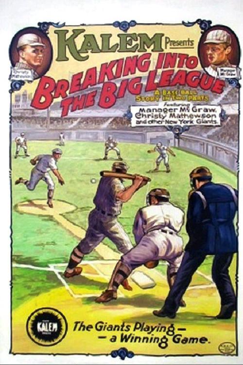 Breaking Into the Big League 1913 official movie poster