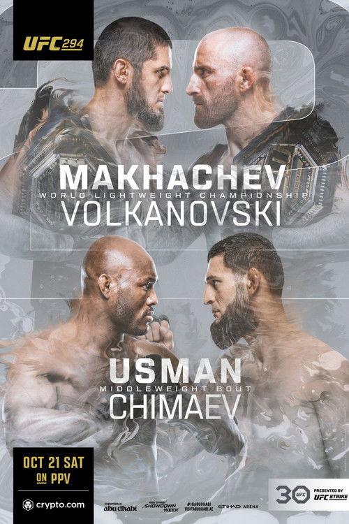 UFC 294: Makhachev vs. Volkanovski 2 2023 official movie poster