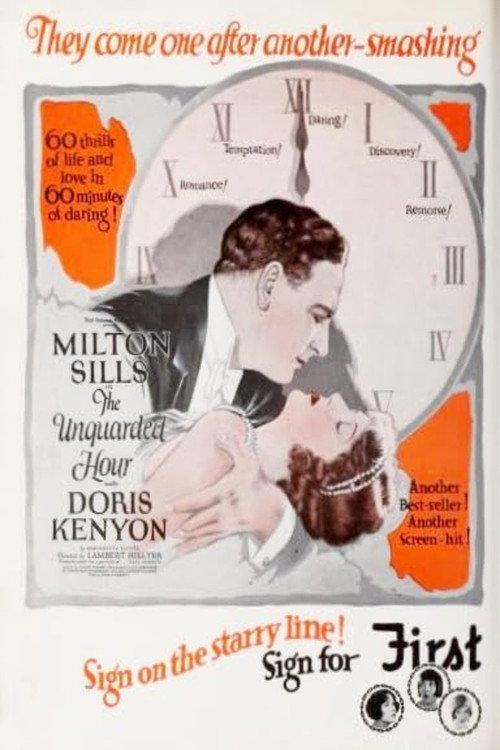 The Unguarded Hour 1925 official movie poster