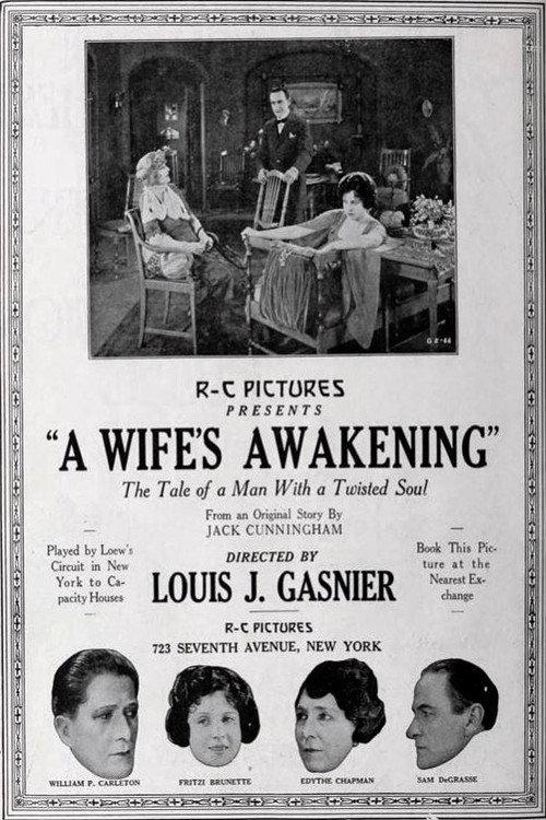 A Wife's Awakening 1921 official movie poster