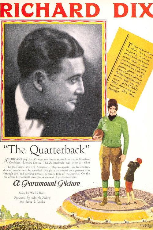 The Quarterback 1926 official movie poster
