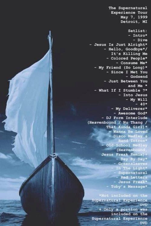 The Supernatural Experience Tour 1999 official movie poster