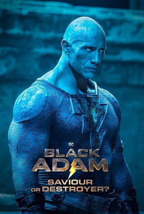 Black Adam: Saviour or Destroyer? 2022 official movie poster