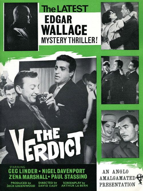 The Verdict 1964 official movie poster