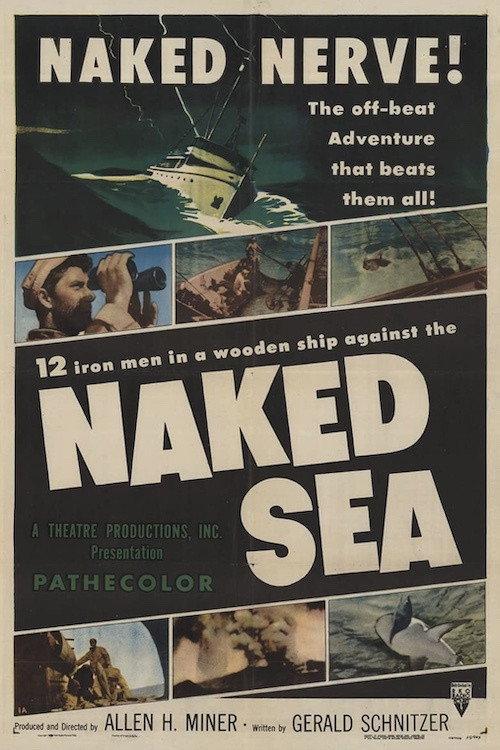 The Naked Sea 1955 official movie poster