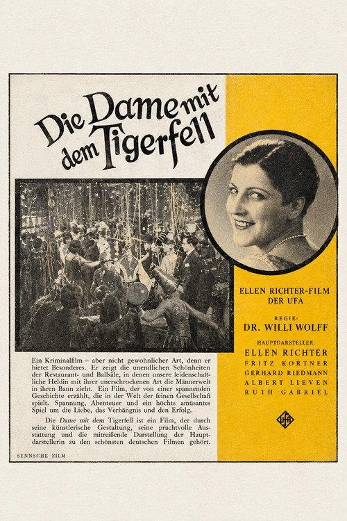 Die Dame mit dem Tigerfell 1927 official movie poster