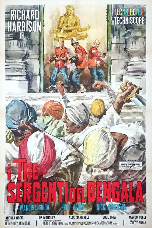 Three Sergeants of Bengal 1964 official movie poster