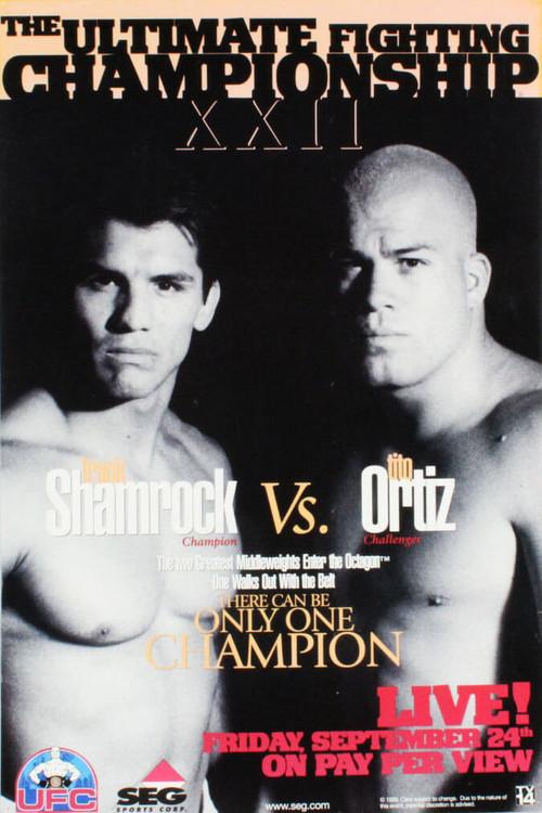 UFC 22: Only One Can be Champion 1999 official movie poster
