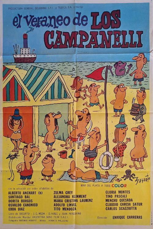El veraneo de los Campanelli 1971 official movie poster