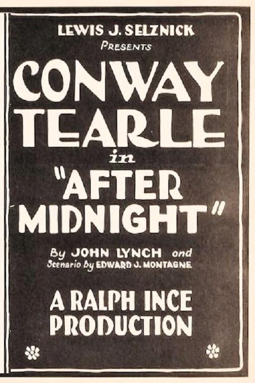 After Midnight 1921 official movie poster