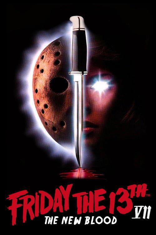 Friday the 13th Part VII - The New Blood 1988 official movie poster