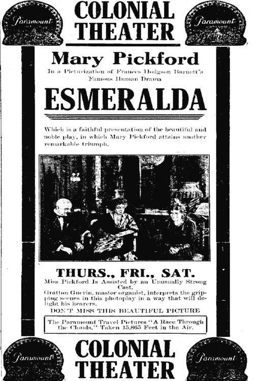 Esmeralda 1915 official movie poster