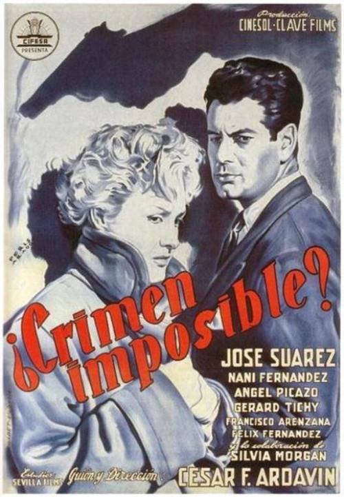 ¿Crimen imposible? 1954 official movie poster