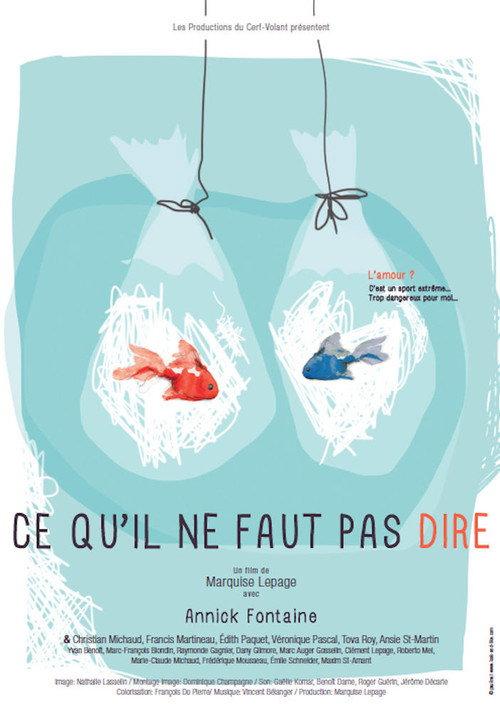 Ce qu'il ne faut pas dire 2015 official movie poster