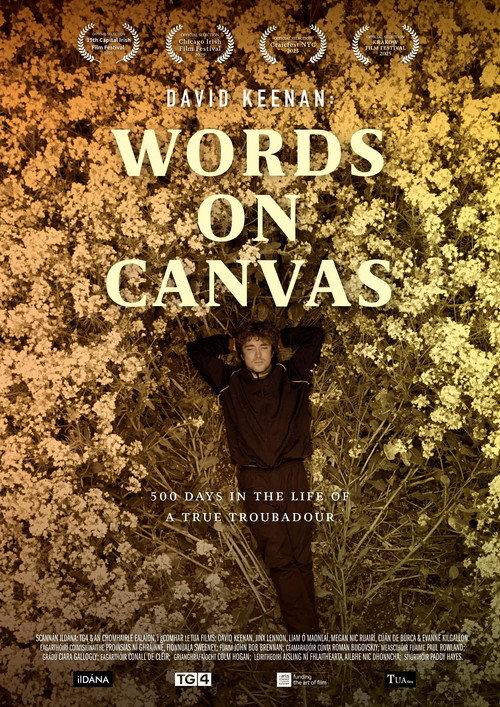 David Keenan - Words on Canvas 2025 official movie poster