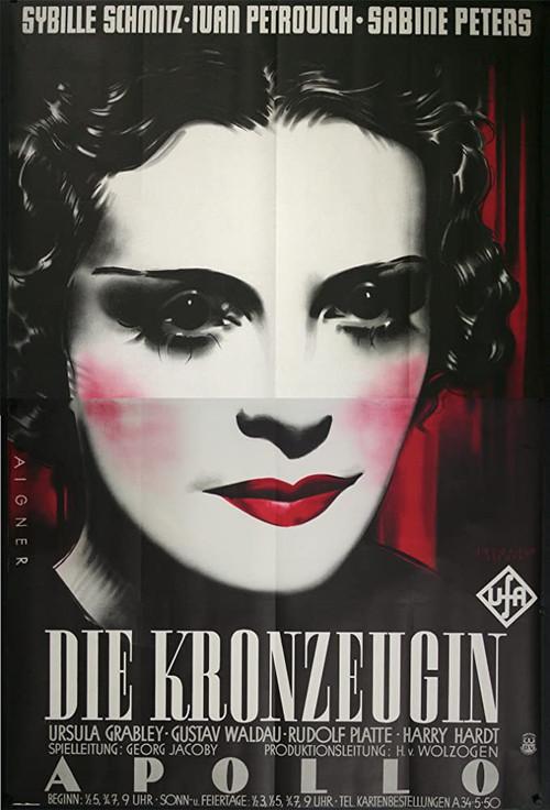 Die Kronzeugin 1937 official movie poster