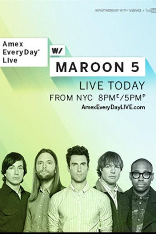 Maroon 5 - Live In Bowery Ballroom 2014 official movie poster