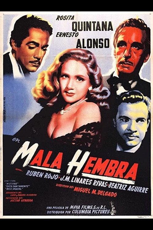 Mala hembra 1950 official movie poster