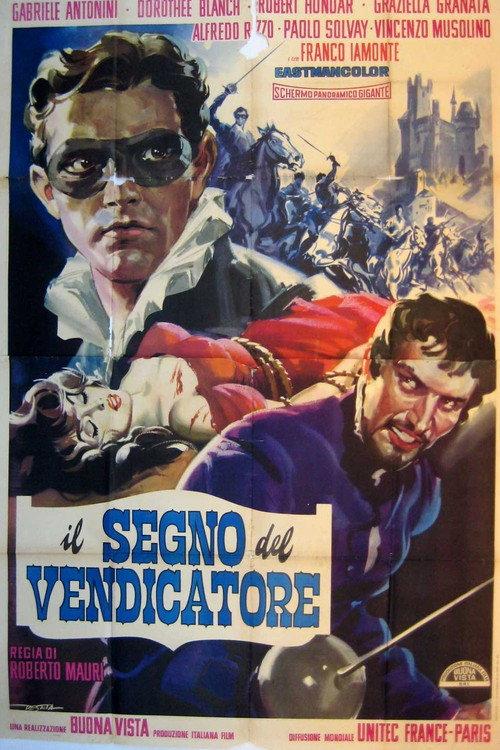 Il segno del vendicatore 1962 official movie poster