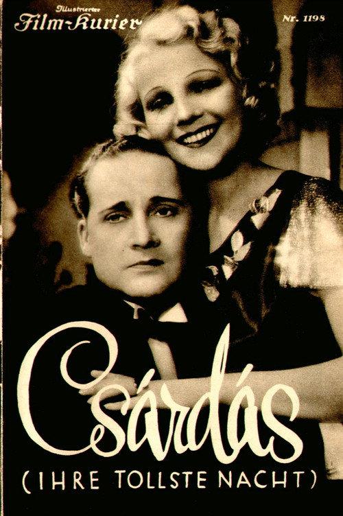 Csardas: Her Wildest Night 1935 official movie poster