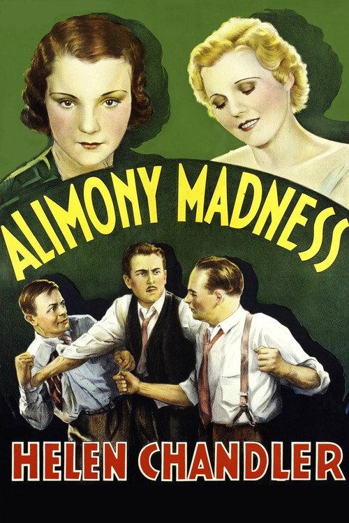 Alimony Madness 1933 official movie poster