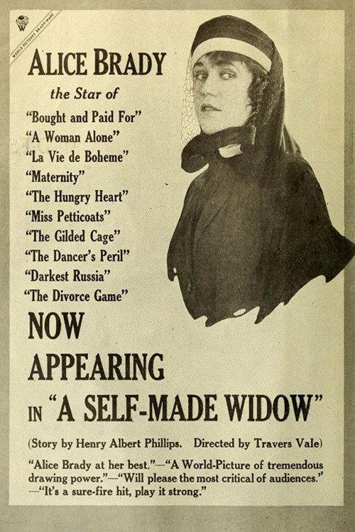 A Self-Made Widow 1917 official movie poster